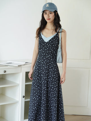 navy floral dress