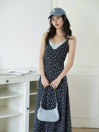 navy floral dress