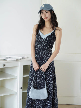 navy floral dress