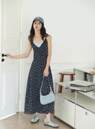 navy floral dress