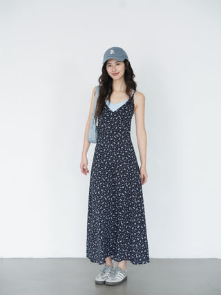 navy floral dress