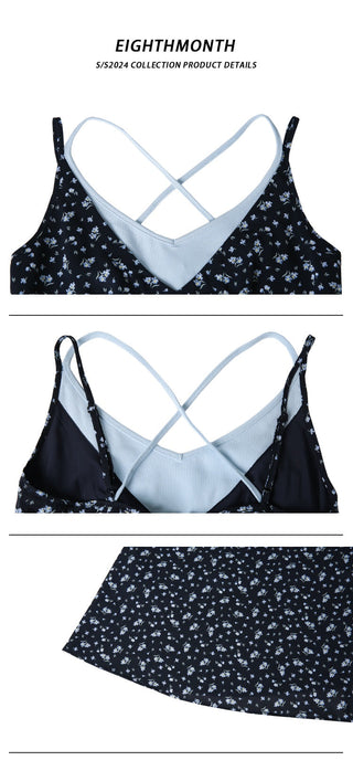 navy floral dress