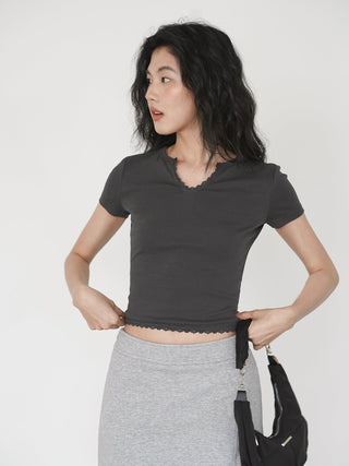 V-neck small top