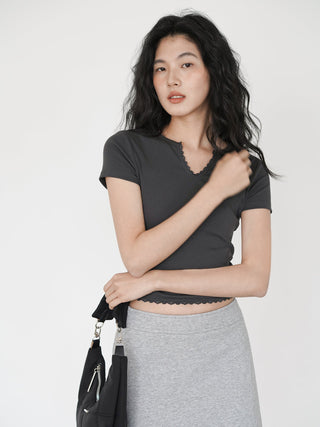 V-neck small top