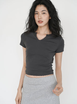V-neck small top