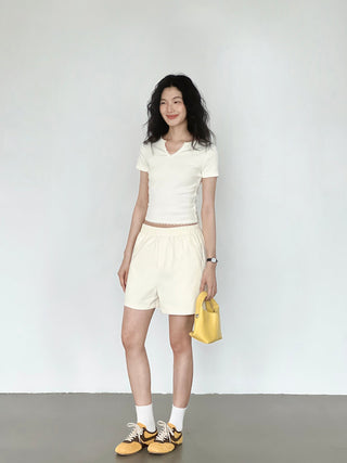 V-neck small top