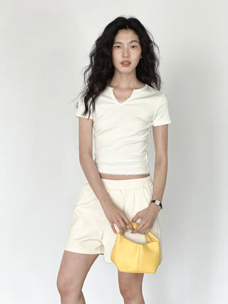 V-neck small top