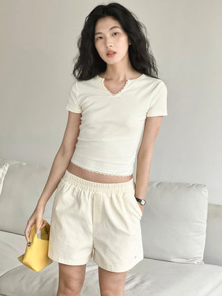 V-neck small top