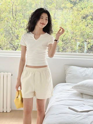 V-neck small top