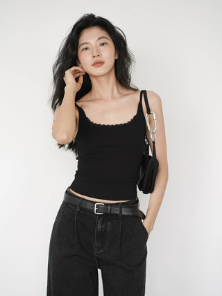 lace suspender top