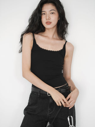 lace suspender top