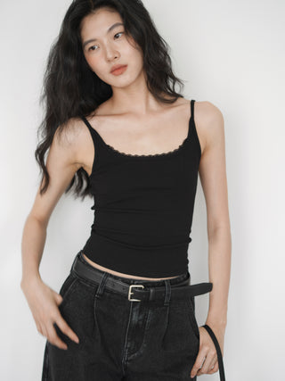 lace suspender top