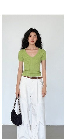 white wide pants