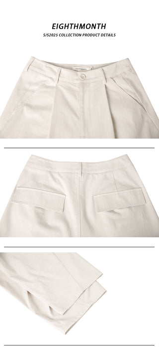 white wide pants
