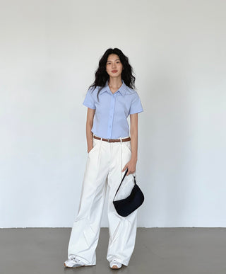 white wide pants