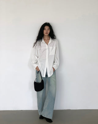 blue straight jeans