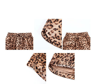 leopard print shorts