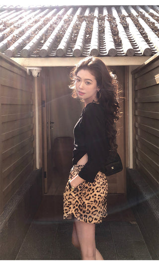 leopard print shorts