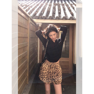 leopard print shorts