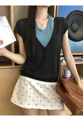polka dot skirt