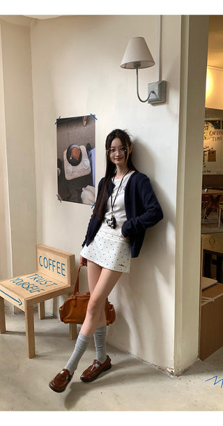 polka dot skirt