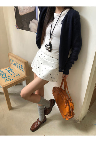 polka dot skirt