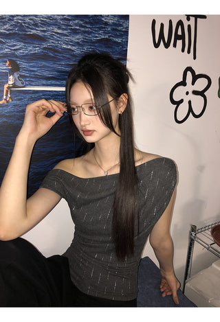 elegant strapless top