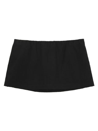 black A-line skirt