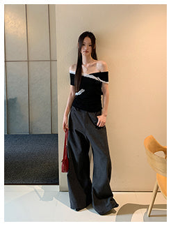 black off-shoulder