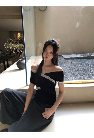 black off-shoulder