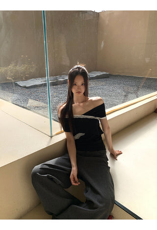 black off-shoulder