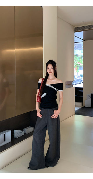 black off-shoulder