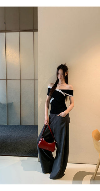 black off-shoulder