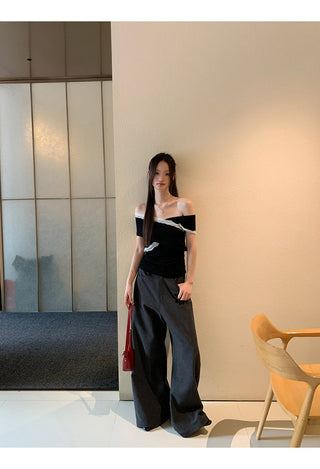 black off-shoulder