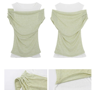 fake two-piece top
