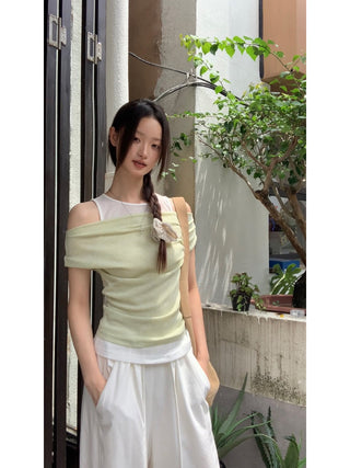 fake two-piece top