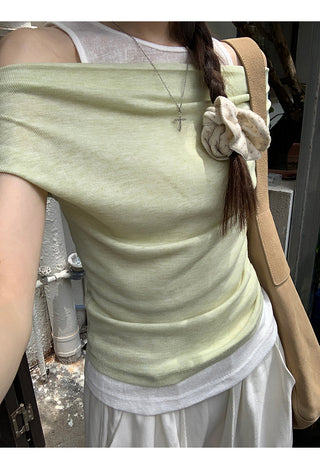 fake two-piece top