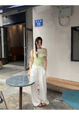 fake two-piece top
