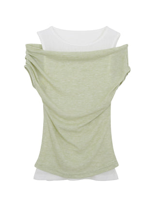 fake two-piece top