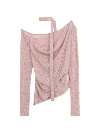 pink knit top