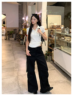 polo collar top