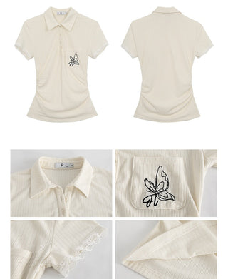 polo collar top