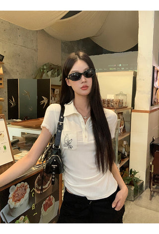 polo collar top