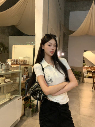 polo collar top
