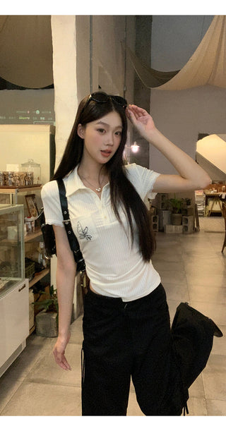 polo collar top