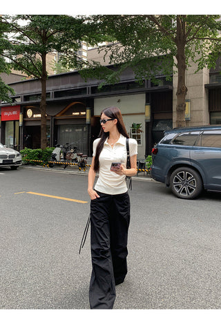 polo collar top