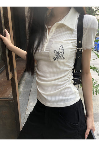 polo collar top