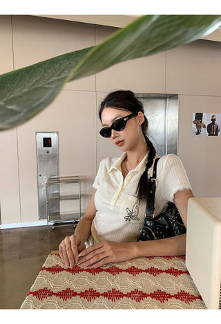polo collar top