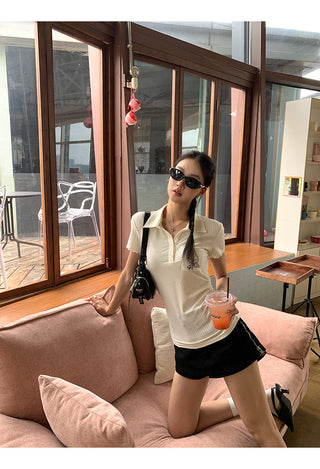 polo collar top