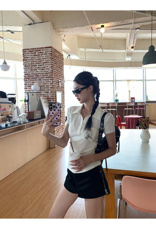 polo collar top